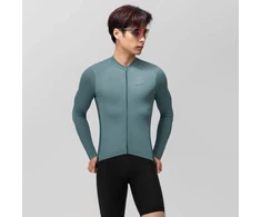 Rockbros 15120015018 ROAD TO SKY men's cycling jersey long sleeve L - pilka-mėlynas