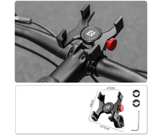 Rockbros 25210039001 Handlebar Clamp Phone Holder - Juodas