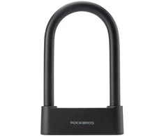 Rockbros 32210818001 SMART Bicycle Lock with Fingerprint Reader and Bluetooth Connectivity - Juodas