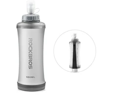 Rockbros 350017001 soft flask running water bottle 500 ml - baltas