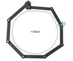 Rockbros 829 Folding Code Bike Lock - Juodas