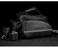 Rockbros A6-6 krepšys dviračiui for trunk, 35 l, with fold-out pockets – juodos spalvos