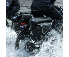 Rockbros AS-001-3BG Atsparus vandeniui 20L Bike Pannier Rack Bag - Juodas
