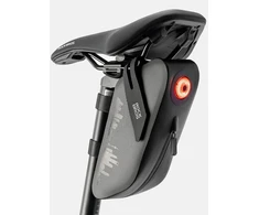 Rockbros AS-078-1 Bicycle Seat Bag with Smart Rear Light 0.8L - Juodas