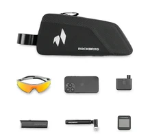 Rockbros AS-151 RideMate Atsparus vandeniui Top Tube Bag - Juodas