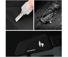 Rockbros AS-151 RideMate Atsparus vandeniui Top Tube Bag - Juodas