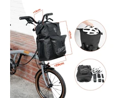 Rockbros AS-158 Handlebar Bag for Brompton 18L Folding Bike - Juodas