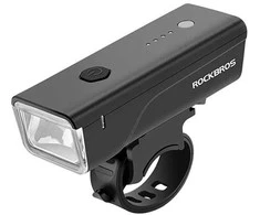 Rockbros 24510003001 Front Bike Light 260 lm + USB-C - USB-A Cable - Juodas