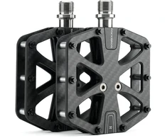 Rockbros C525 Carbon Fiber Platform Bike Pedals - Juodas