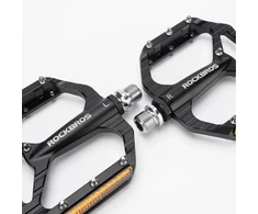 Rockbros C700 Reflective Aluminum Platform Bicycle Pedals - Juodas