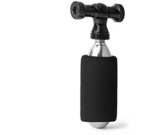 Rockbros CO₂ siurblys, aliuminio lydinio vožtuvo galvutė, be kasetės, suderinamas su „Presta“ / „Schrader“ - juodas