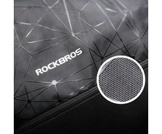Rockbros D49-2 sports backpack bag with drawstring, zipper pocket and ventilated back 9 l - juodas