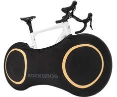 Rockbros D95 Elastinis uždangalas, tinkantis 26–29 colių žvyrkelių, kalnų, miesto ir plento dviračiams, 700C (71 × 152 cm) - Juodas