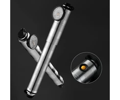 Rockbros HQ-67A-L03 Bicycle Pump with Pressure Gauge - Sidabrinis