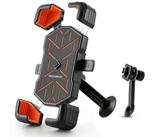 Rockbros HW-117 Handlebar Clamp Phone Holder - Juodas and Oranžinis