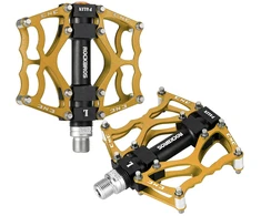 Rockbros JT201012LG 2010-12L Aluminum Platform Bicycle Pedals - Gold