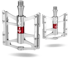 Rockbros JT410 4.10 4 Bearing Bicycle Pedals - Sidabrinis
