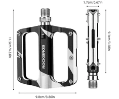 Rockbros K306-BK MTB Aluminum Bicycle Pedals - Juodas