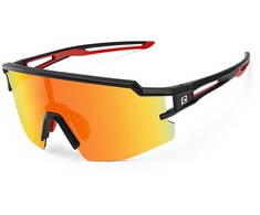 Rockbros Kids Cycling Glasses, Polarized, UV Protection, Juodas