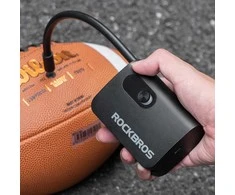Rockbros L1 Mini belaidis siurblys 70 psi kompresorius 200 mm Schrader žarnos ilgis - juodas