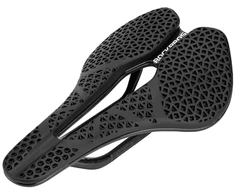 Rockbros LF0214 Anatomical 3D Atsparus vandeniui Bicycle Saddle - Juodas
