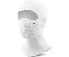 Rockbros LF25699 fleece cycling balaclava - baltas