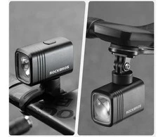 Rockbros M6 1000 lm front rechargeable bike light 2800 mAh - juodas