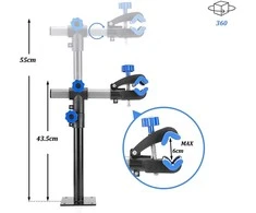 Rockbros MP-01 stalinis serviso stovas dviračiams su rankenėlėmis - juodas