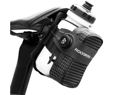 Rockbros P010 0.2L Bike Saddle Bag with 0.6L Bottle Holder - Juodas