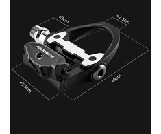 Rockbros P602 bicycle pedals SPD-SL system - juodas