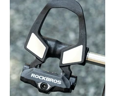 Rockbros RD9 Shimano SPD-SL anglies pluošto ir titano lydinio pedalai - Juodas