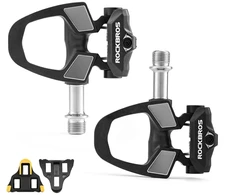 Rockbros RD9 Shimano SPD-SL anglies pluošto ir titano lydinio pedalai - Juodas