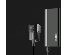 Rockbros RHL1600 Front Bike Light 1600lm with External Power Supply USB-C - Juodas