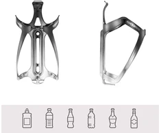 Rockbros RKL02 Aluminum Bottle Cage - Juodas and Sidabrinis