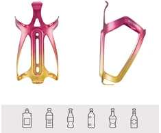 Rockbros RKL02 Aluminum Bottle Cage - Raudona and Gold