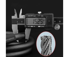 Rockbros RKS507 bicycle lock with 5-digit code, steel cable, 180 cm - juodas