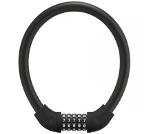 Rockbros RKS870-BK bicycle lock with code, steel cable, 85 cm - juodas