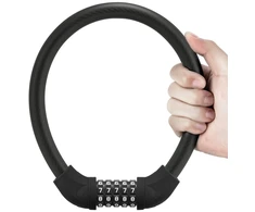 Rockbros RKS870-BK dviračio spyna su kodu, plieno lynas, 85 cm - juodas