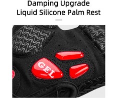 Rockbros S169BR L cycling Pirštinės gel inserts - juodas and red