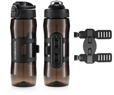 Rockbros S550H-1 700 ml Thermal Bottle with Magnetic Holder and Mounting Strap - Juodas