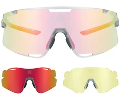 Rockbros SP338 ROAD TO SKY Cycling Glasses with Interchangeable Lenses - Gray