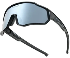 Rockbros SP383 Polarized Mirror Kids Cycling Glasses with UV400 Protection - Juodas