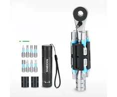Rockbros TG-8601 Bicycle Multitool S2 Ratchet Cylindrical Housing - Juodas
