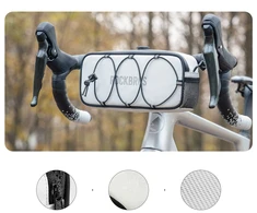 Rockbros TL001 ROAD TO SKY 1.9L Atsparus vandeniui Handlebar Bike Bag - Baltas