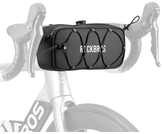 Rockbros TL001 ROAD TO SKY 1.9L Atsparus vandeniui Handlebar Bike Bag - Juodas