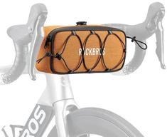 Rockbros TL001 ROAD TO SKY 1.9L Handlebar Bike Bag Atsparus vandeniui - Oranžinis