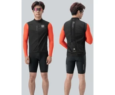 Rockbros TLMJ003-01 ROAD TO SKY men's lightweight breathable cycling vest S - juodas