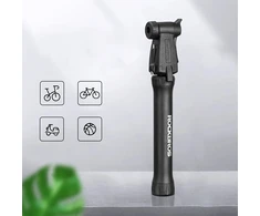 ROCKBROS TM-1701P 80 PSI Mini Bicycle Pump for Presta and Schrader Valves - Juodas