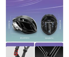 Rockbros TS-42 Lightweight Bike Helmet 58-62 cm - Juodas