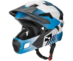 Rockbros TS-61 10110061002 Vaikiškas dviračio šalmas su nuimamu smakru, dydis M (54-57) - Mėlyna